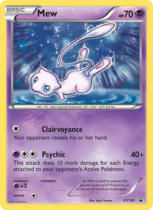 XY Black Star Promos XY192 Mew