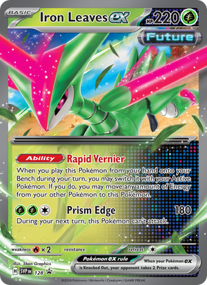 SVP Black Star Promos 128 Iron Leaves ex