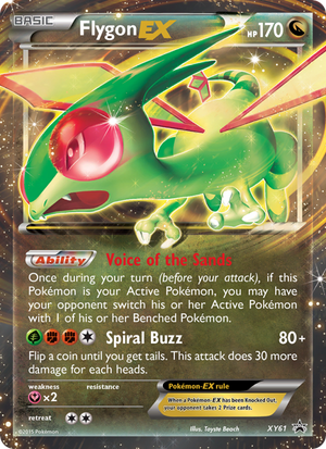 XY Black Star Promos XY61 Flygon EX