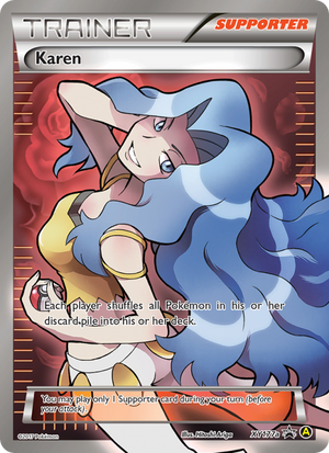 XY Black Star Promos XY177a Karen