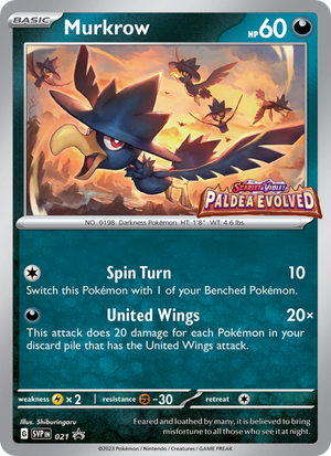 SVP Black Star Promos 021 Murkrow