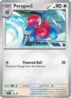 SVP Black Star Promos 138 Porygon2