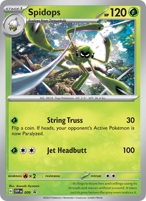SVP Black Star Promos 009 Spidops