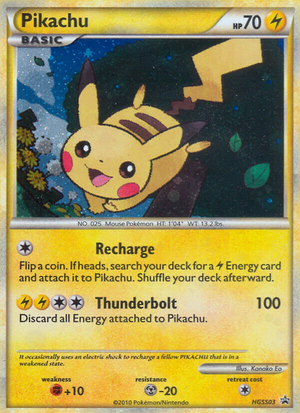 HGSS Black Star Promos HGSS03 Pikachu