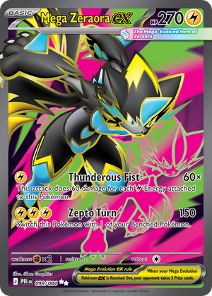 Pitch Black 098 Mega Zeraora ex