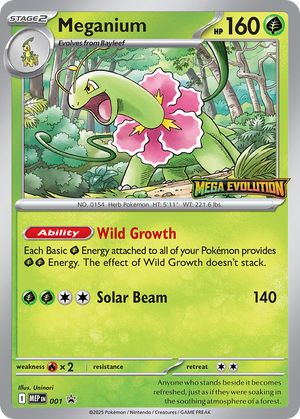 Mega Evolution Black Star Promos 001 Meganium
