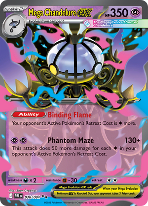 Pitch Black 038 Mega Chandelure ex