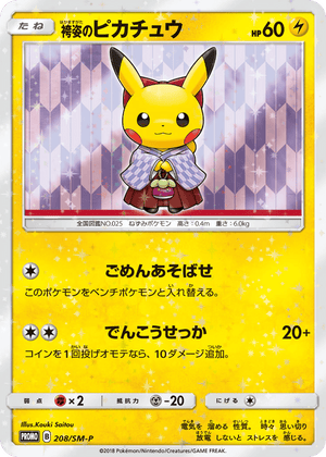 Sun & Moon Promos 208 Hakama Pikachu