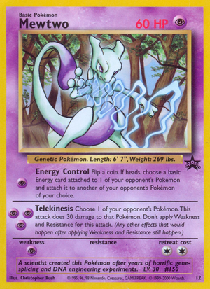 Wizards Black Star Promos 012 Mewtwo