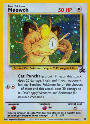 Wizards Black Star Promos 010 Meowth