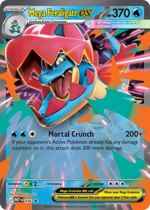 Mega Evolution Black Star Promos 036 Mega Feraligatr ex