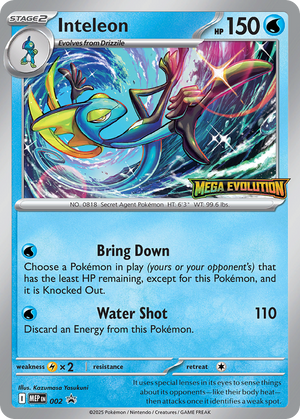 Mega Evolution Black Star Promos 002 Inteleon